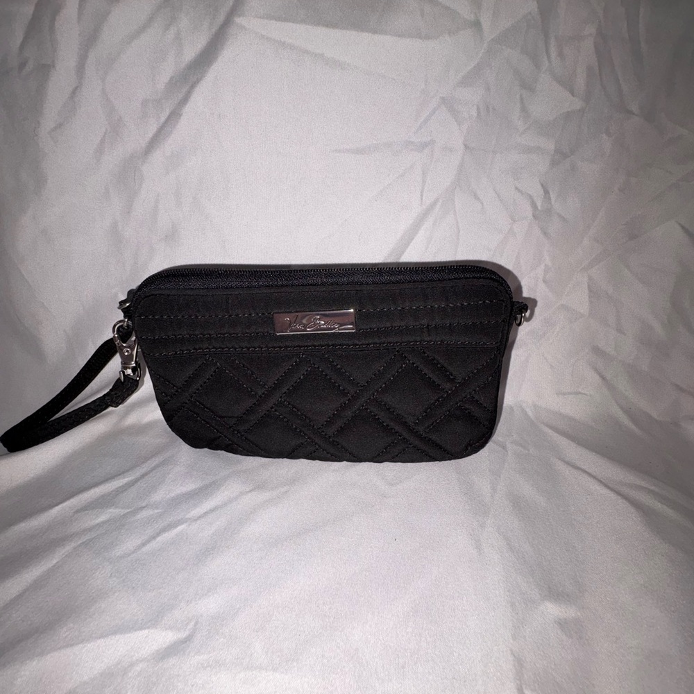Vera Bradley Black Quilted Wristlet Clutch
